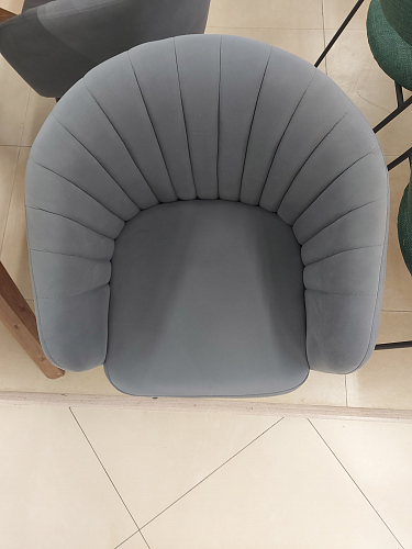 Стул на металлокаркасе Моншау крутящийся velutto 49 / черный из шоурума 5